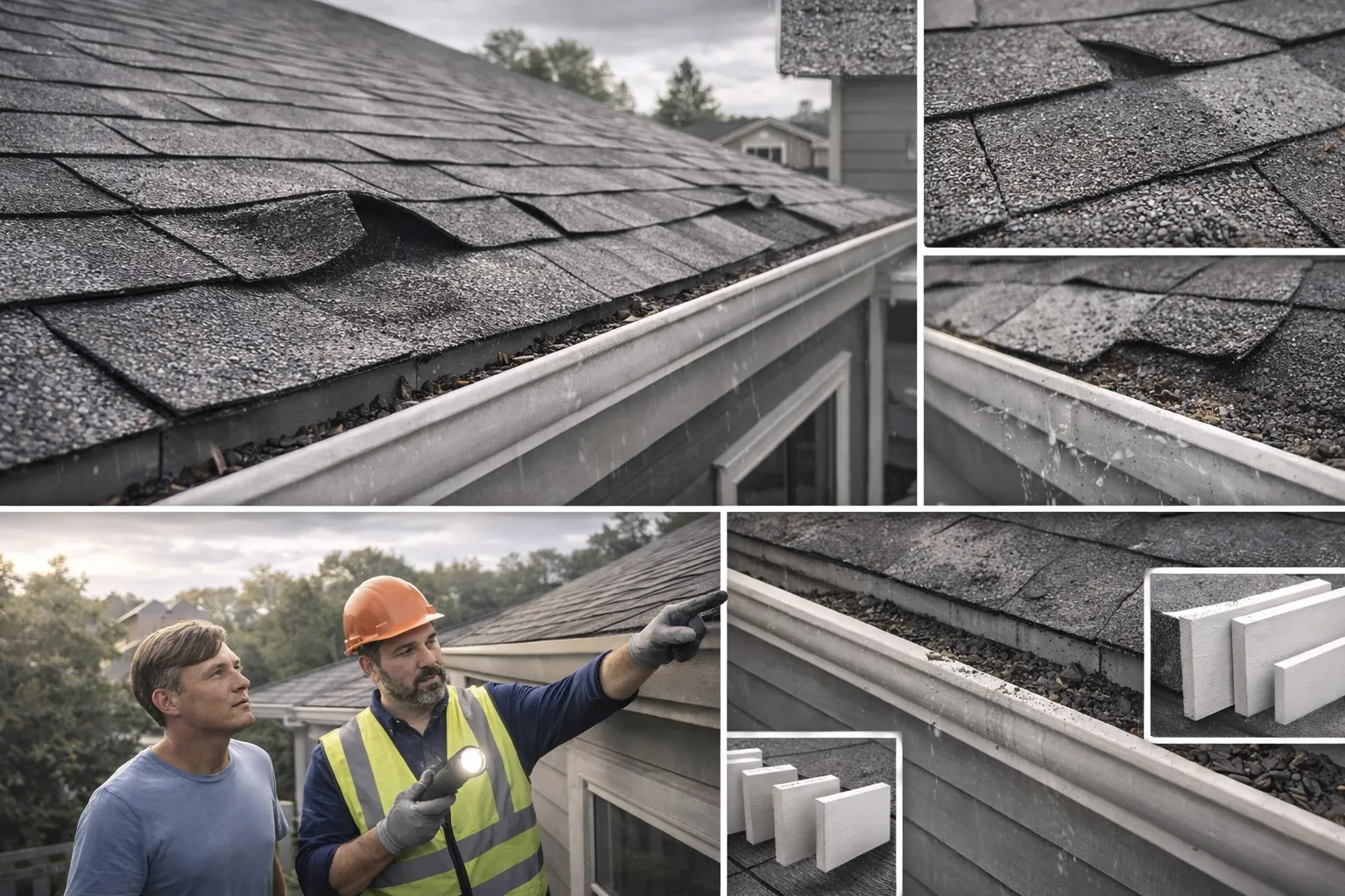 Roof inspection after wind damage