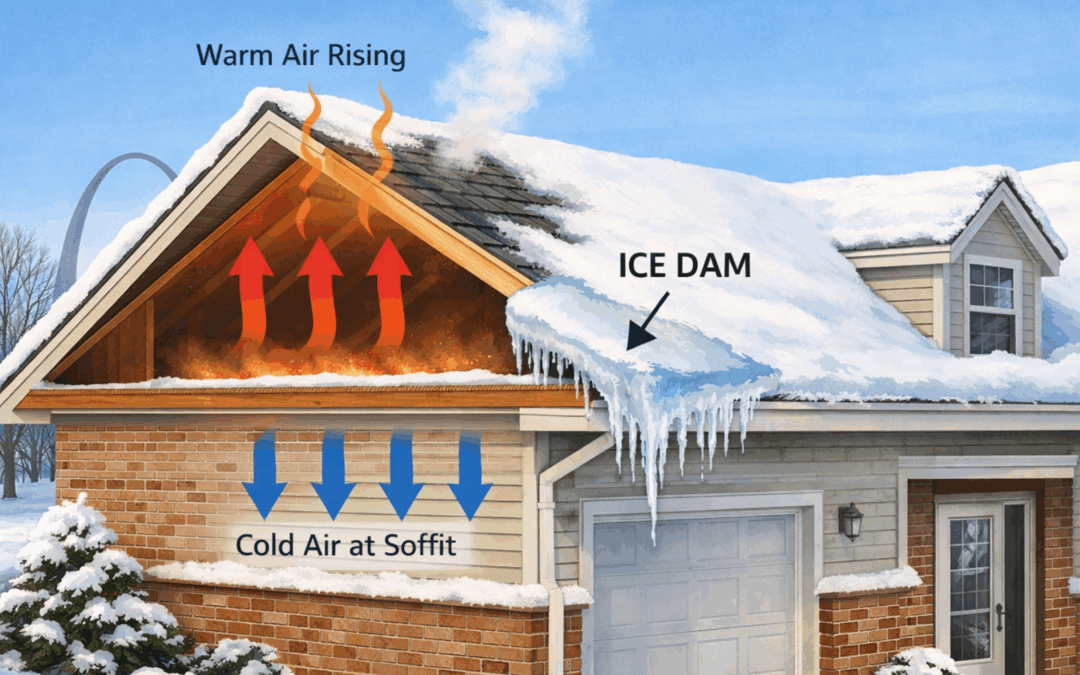 Ice Damming Explained: Why Winter Roof Leaks Happen in St. Louis