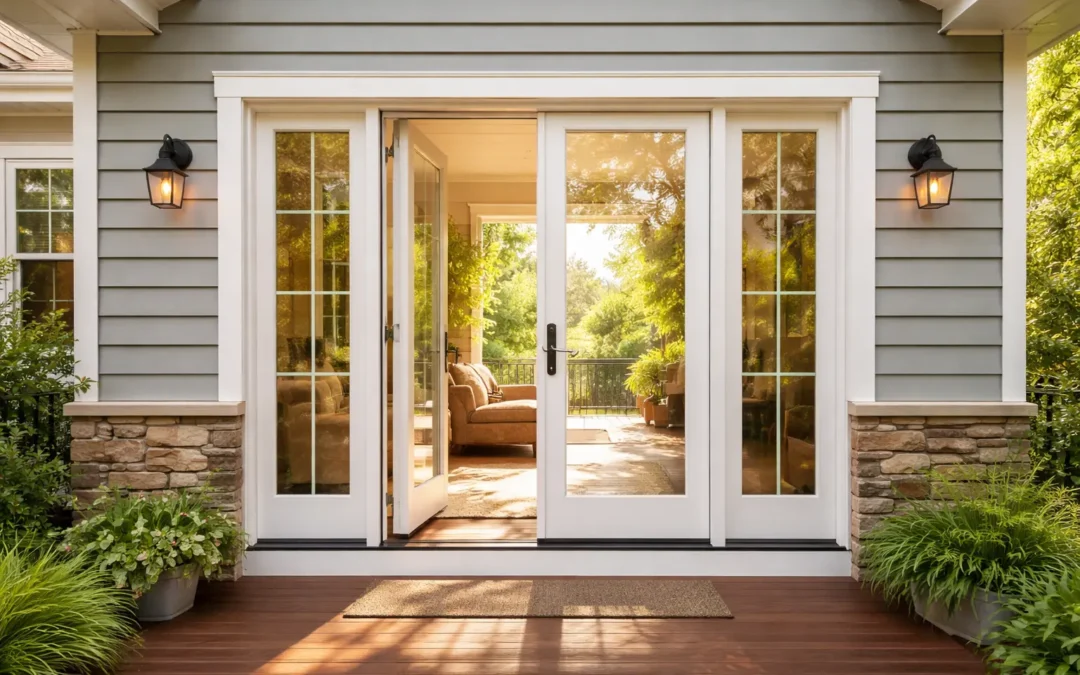 Patio Door With Windows on Each Side in Ellisville, MO