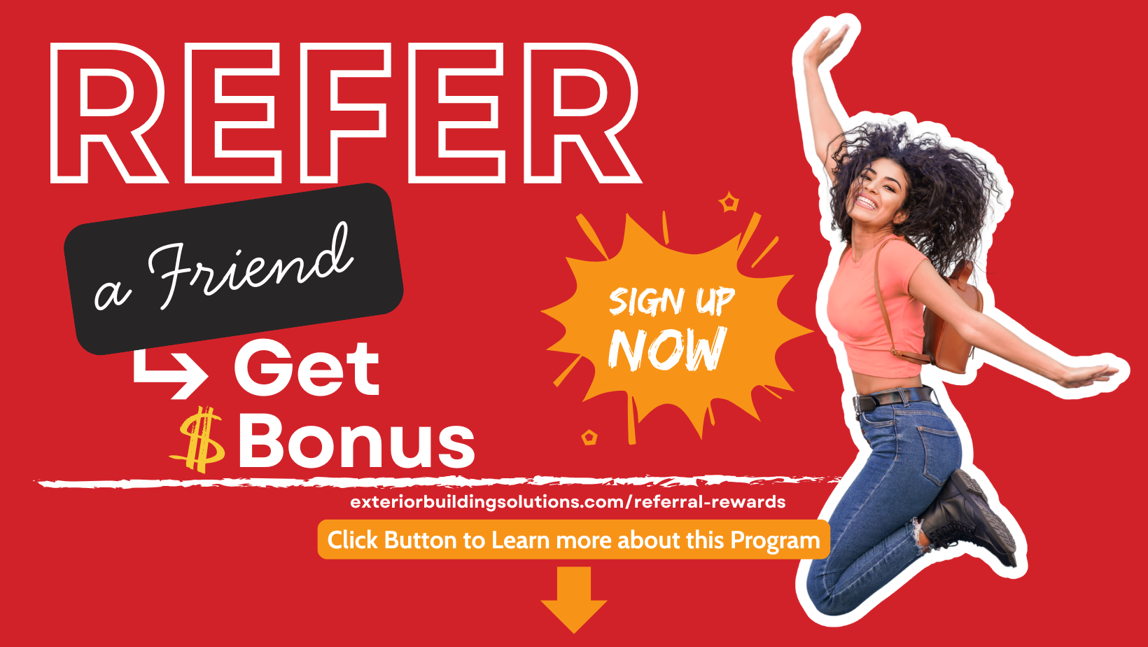 Referral program Website banner